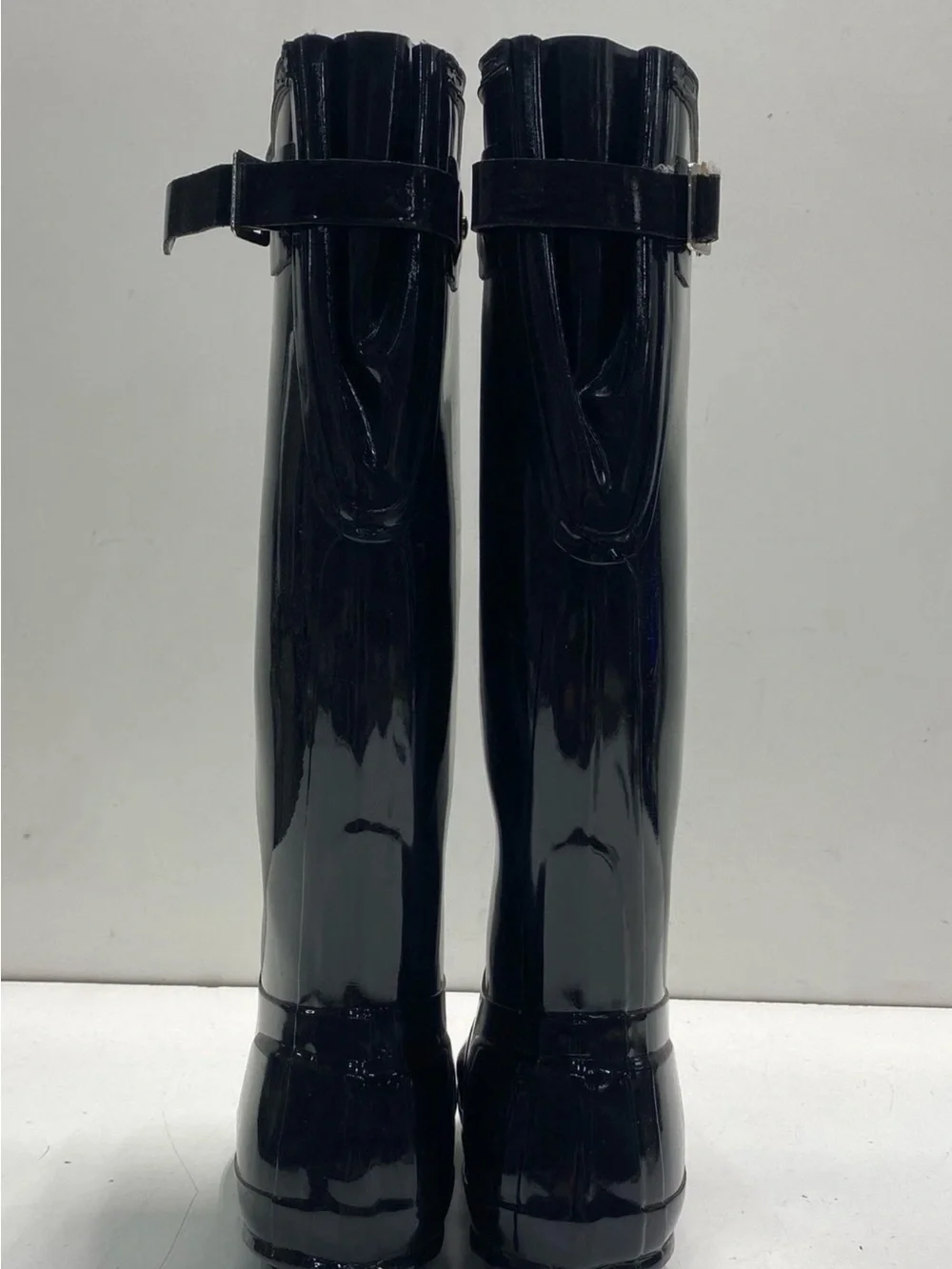 Hunter Women's Tall Gloss Black Rain Boots